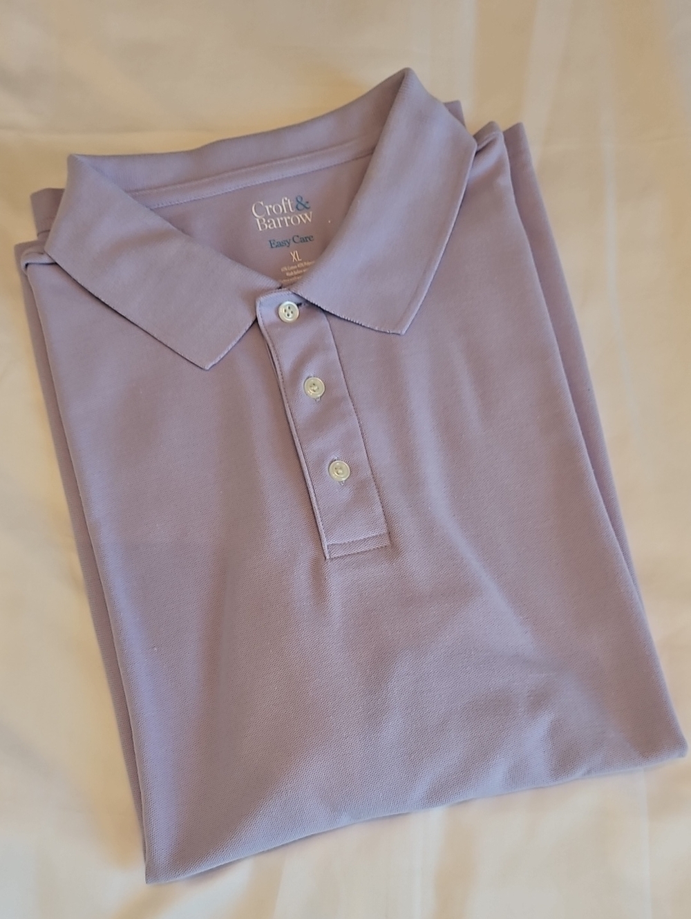 croft & barrow Men’s Light Lavender Polo Shirt